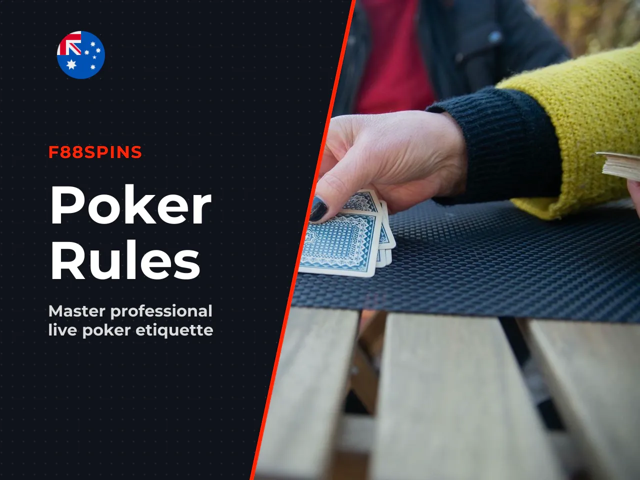 Live cardroom etiquette and enforceable conduct